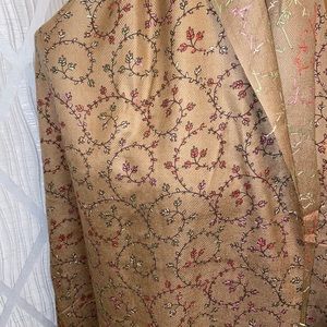 pakistani  stunning  Handmade Embroidered pashmina wool shawls for women